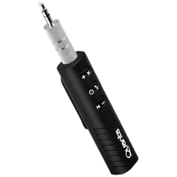Adaptador Receptor de Áudio Quanta QTRABT10 Bluetooth - Preto