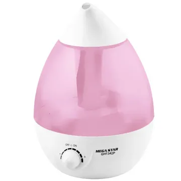 Umidificador de Ar MegaStar GH1342P 25 watts de 2.7 Litros Bivolt - Rosa Branco