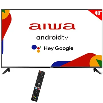 Smart TV LED 40" Aiwa AW40B4SFG Full HD Android Google TV Wi-Fi Bluetooth com Conversor Digital