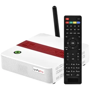Receptor FTA Cinebox Fantasia Pro com Wi-Fi - Branco Vermelho