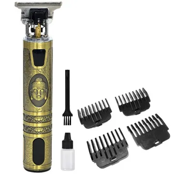 Máquina de Cortar Cabelo More Fitness MF-016 Recarregável - Dourado