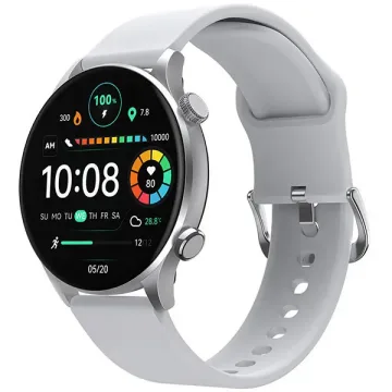 Relógio Haylou Solar Plus LS16 com Bluetooth - Prata