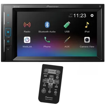Multimídia Receiver Pioneer DMH-A245BT de 6.2" com USB Bluetooth Rádio - Preto