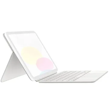 Teclado Apple Magic Keyboard Folio A2695 MQDP3LL para iPad 10th e iPad 11th - Branco (Inglês)