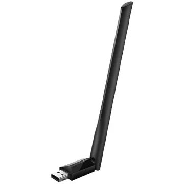 Adaptador USB Wireless TP-Link Archer T2U Plus AC600 200 Mbps em 2.4GHz + 433 Mbps em 5GHz - Preto