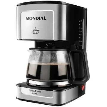 Cafeteira Mondial Dolce Arome C-43-20X-SI 550 watts 220V ~ 50 60 Hz - Preta Prata