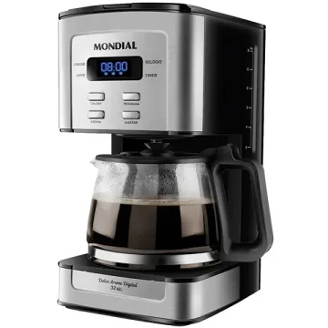 Cafeteira Mondial Dolce Arome Digital C-44-32X-SDI 800 watts 220V ~ 50 60 Hz - Preta Prata