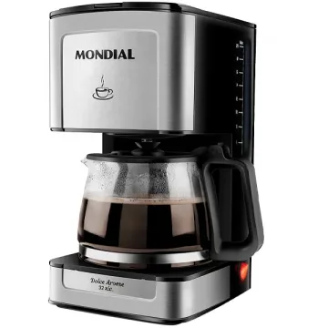 Cafeteira Mondial Dolce Arome C-43-20X-SI 550 watts 127V ~ 60Hz - Preta Prata