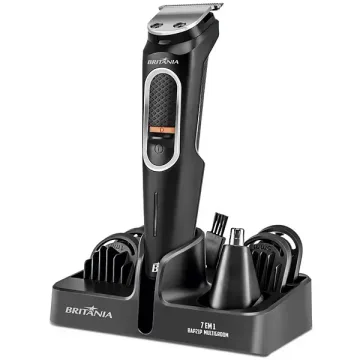Aparador de Pelos Britânia BAP21P Multigroom Recarregável - Preto Prata