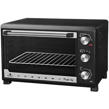 Forno Elétrico ElectroBras Practic Chef EBHE-42 de 42 litros 220 - 240 V ~ 50 60 Hz - Preto Prata