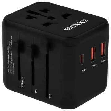 Adaptador de Tomada Satellite AD-0003 com 3 Saídas Bivolt - Preto