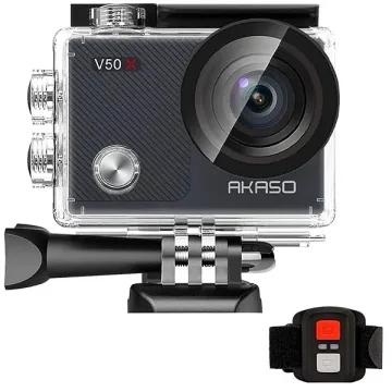 Câmera de Ação AKASO V50 X 20MP 4K com Wi-Fi - Cinza