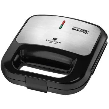 Sanduicheira ElectroBras Best Sandwich EBSD-01 750 watts 127V ~ 60Hz - Preto Prata