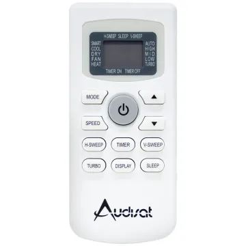 Controle para Ar Condicionado Audisat AC-12PY AC-12BR AC-12BR-INV - Branco