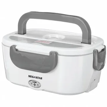 Marmita Térmica Elétrica MegaStar BA60N 40 watts 1.5 Litros Bivolt - Branco Cinza