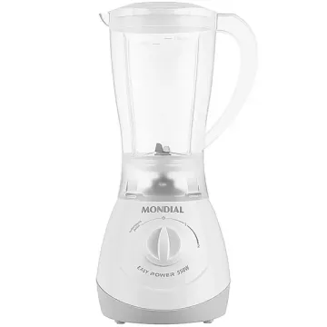 Liquidificador Mondial Easy Power L-550-W 550 watts 2 Velocidades + Pulsar 127V ~ 60Hz - Branco Cinza