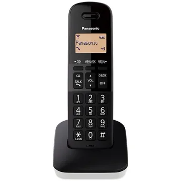 Telefone Sem Fio Panasonic KX-TGB310 com Identificador de Chamadas - Branco Preto