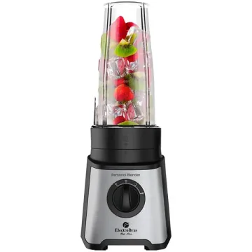 Liquidificador Electrobras Personal Blender EBPB350 350 watts 750 ml 2 Velocidades + Pulsar 220 - 240 V ~ 50 60 Hz - Preto Prata