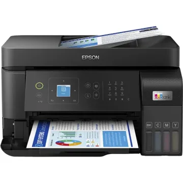 Impressora Multifuncional Epson EcoTank L5590 4 em 1 com Wi-Fi Bivolt - Preto Cinza