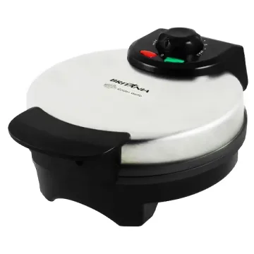 Máquina para Waffles Britânia Golden Waffle 850 watts 127V ~ 60Hz - Prata Preta
