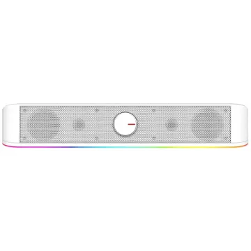 Speaker Redragon GS560W Adiemus 2 de 3 watts RMS com USB Mini Jack 3.5 mm - Branco