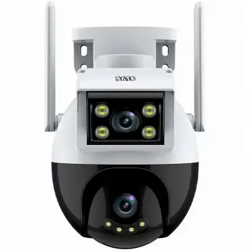 Câmera IP Satellite A-CAM008D HD com Wi-Fi - Branco Preto