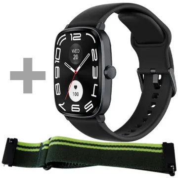 Relógio Haylou RS5 LS19 com Bluetooth - Preto + Pulseira