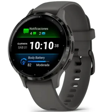 Relógio Garmin Venu 3S 010-02785 com GPS Wi-Fi - Cinza