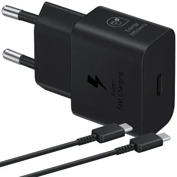 Carregador Samsung EP-T2510XBEGWW USB-C de 25 watts + Cabo USB-C