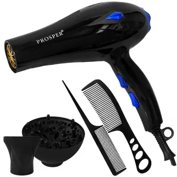 Secador de Cabelo Prosper P-6602 2.800 watts 110V ~ 60Hz - Preto Azul