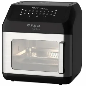 Fritadeira Elétrica + Forno Aiwa Home AWOT12 1.700 watts 12 Litros 220V ~ 50 60 Hz - Preto Prata