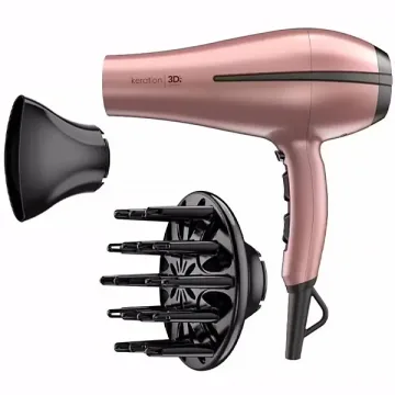 Secador de Cabelo GAMA Bora 3D Keration BORA-DW 2.200 watts 220 - 240 V ~ 50 60 Hz - Rose Gold Preto