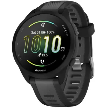 Relógio Garmin Forerunner 165 010-02863 com GPS Bluetooth - Cinza Preto