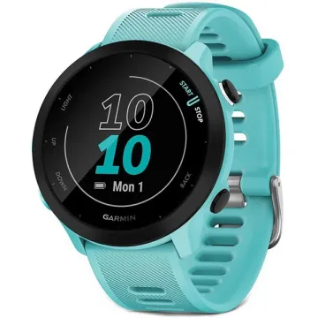 Relógio Garmin Forerunner 55 010-02562 com GPS Bluetooth - Azul Claro
