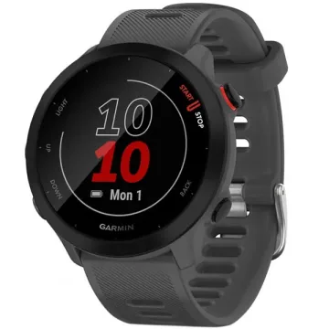 Relógio Garmin Forerunner 55 010-02562 com GPS Bluetooth - Cinza