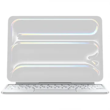 Teclado Apple Magic Keyboard A2975 MWR03LL para iPad Pro de 11" (M5) - Branco (Inglês)