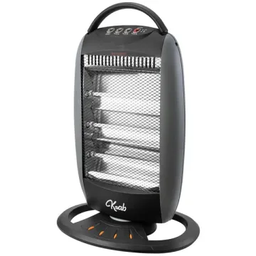 Aquecedor Krab KBE01200 1.200 watts com Termostato Ajustável 220V ~ 50 60 Hz - Cinza Preto