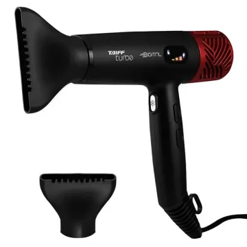 Secador de Cabelo Taiff Turbe SECT24BL 2.400 watts 127V ~ 50 60 Hz - Preto Vermelho
