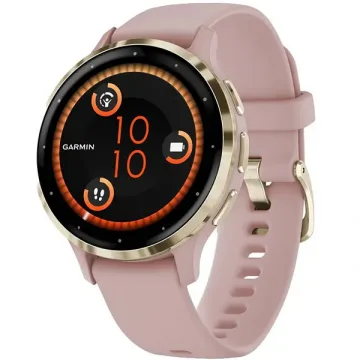 Relógio Garmin Venu 3S 010-02785 com GPS Wi-Fi - Rosa Dourado