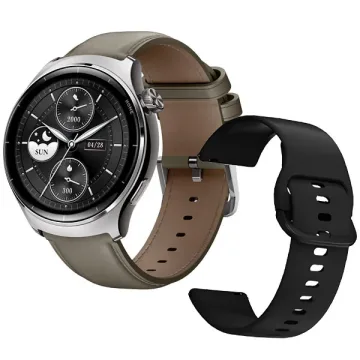 Relógio Mibro Lite 3 Pro XPAW019 com GPS Bluetooth - Khaki Gray + Pulseira