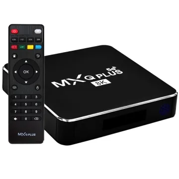 TV Box MXQ Plus 5G 8K Ultra HD de 128GB 32GB de RAM - Preto