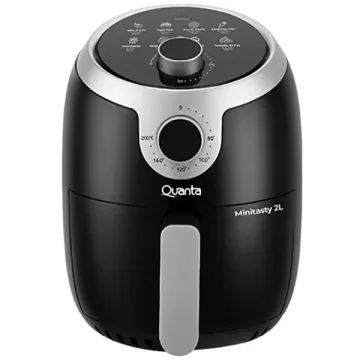 Fritadeira Elétrica Quanta Minitasty QTAF230 1.000 watts 2 Litros 220V ~ 50 60 Hz - Preto Prata