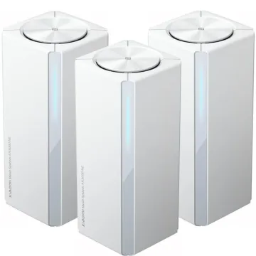 Roteador Wireless Xiaomi Mesh System AX3000 NE (3-PACK) RD28 Dual Band 2402 + 574 Mbps (WI-FI 6)
