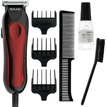 Máquina de Cortar Cabelo Wahl T-PRO 9307-300 Bivolt - Preto Vermelho
