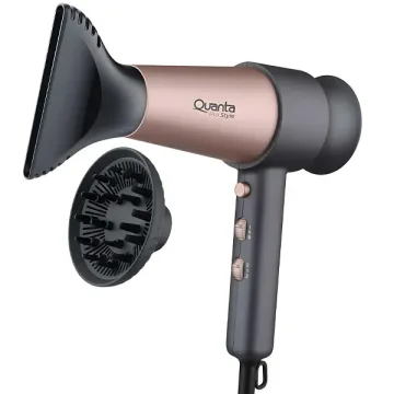 Secador de Cabelo Quanta Pro Style QTSPS200 2.000 watts 220V ~ 60 Hz - Dourado Cinza