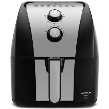 Fritadeira Elétrica Britânia BFR51 1.500 watts 5.5 Litros 220V ~ 60Hz - Preta Prata