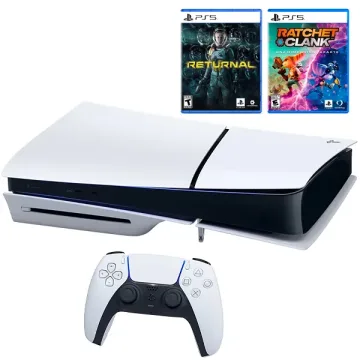 Console Sony PlayStation 5 Slim 1TB CFI-2015A 8K + Jogos Returnal Ratchet