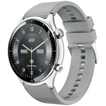 Relógio QCY Active GT WA23S7A com Bluetooth - Prata Cinza