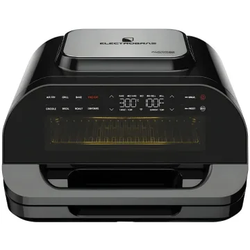 Grill + Fritadeira Elétrica ElectroBras Nutrimax EBGAF-11 1.700 watts 11 Litros 127V ~ 60Hz - Preto Prata
