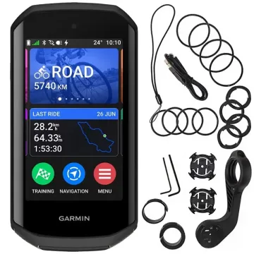 GPS Esportivo Garmin Edge 1050 010-02890 com Wi-Fi Bluetooth - Preto